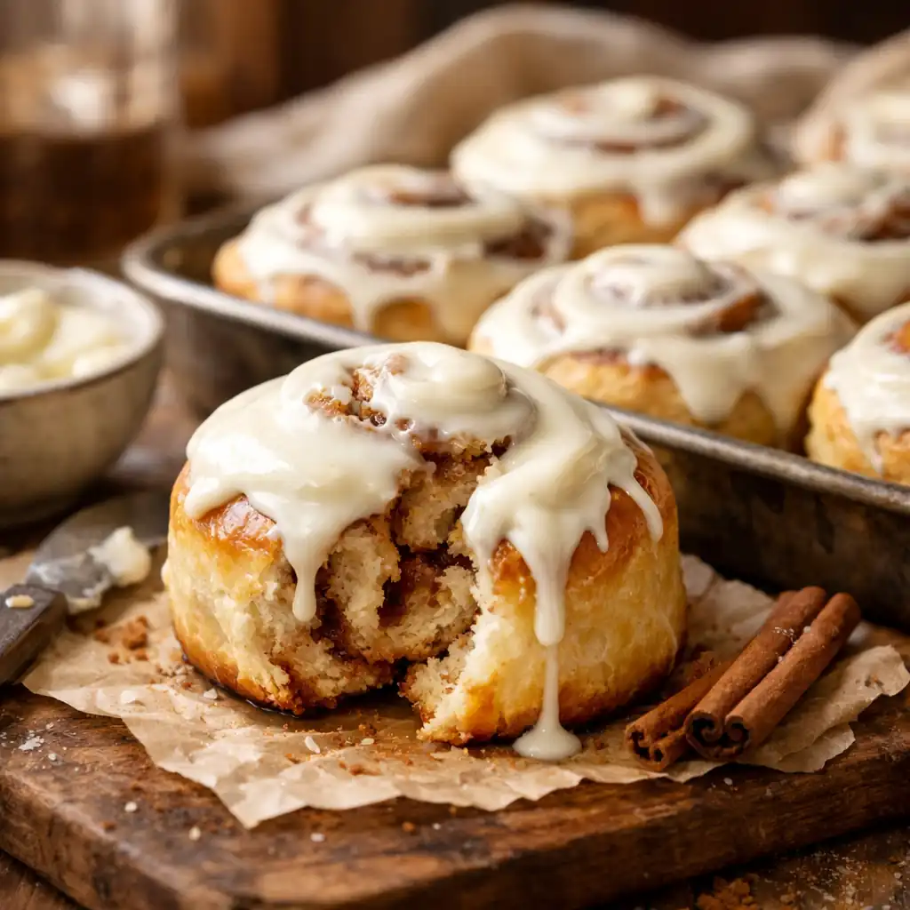 Ліниві сінабони з листкового тіста — швидкі булочки з корицею