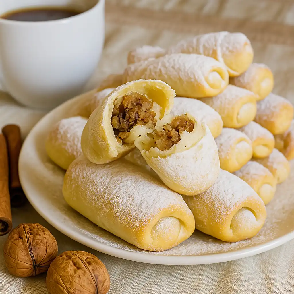 Горіхові рогалики на сметані