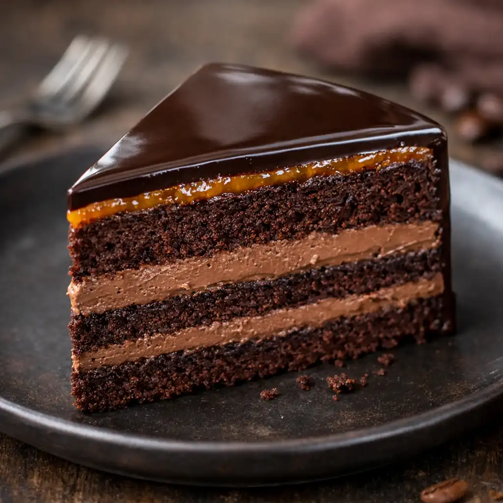 Торт «Прага» — класичний шоколадний рецепт з абрикосовим джемом
