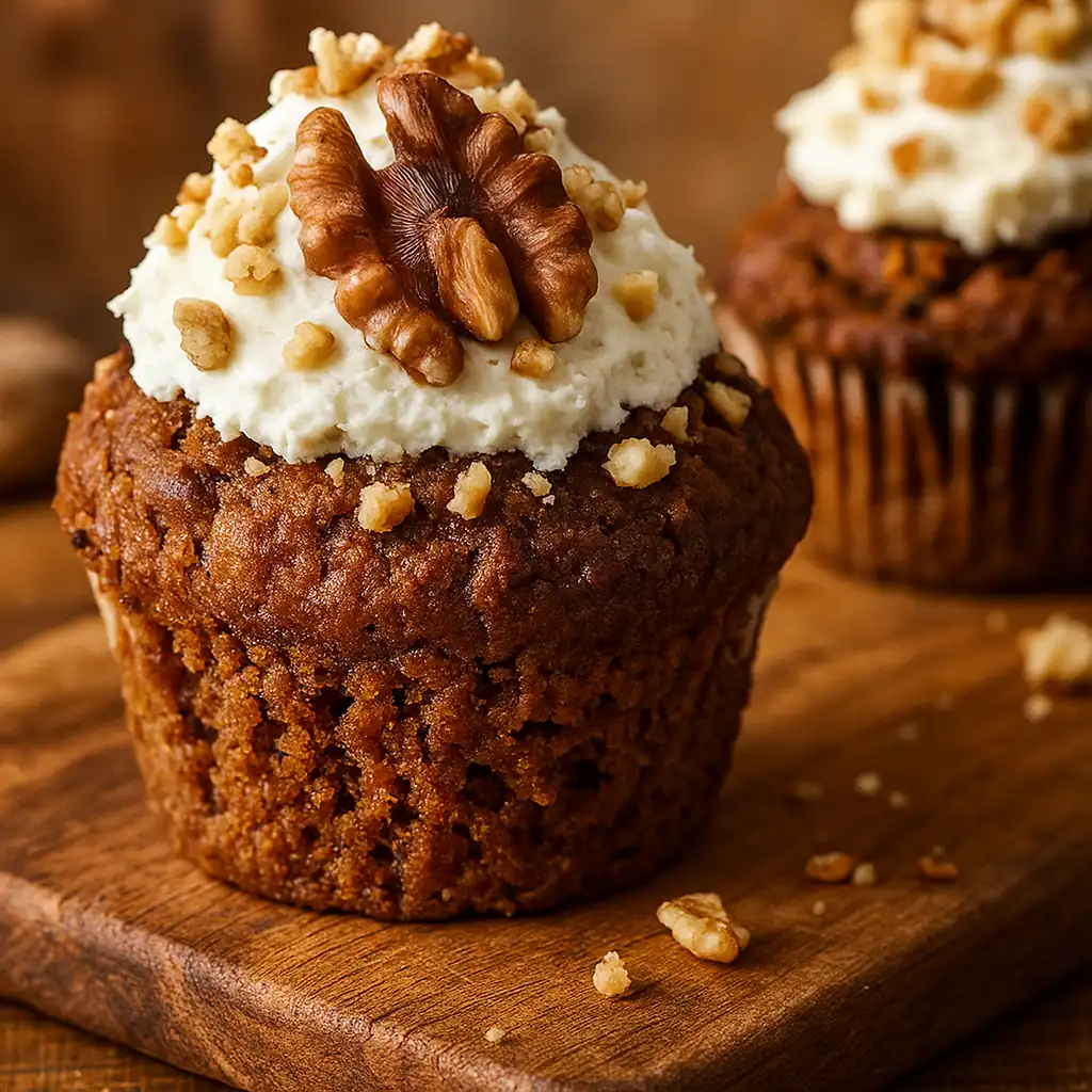 Гарбузові кекси з волоськими горіхами