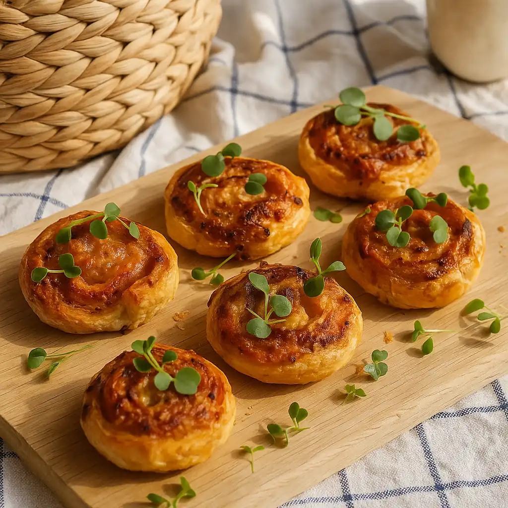 Слойки з шинкою та сиром 