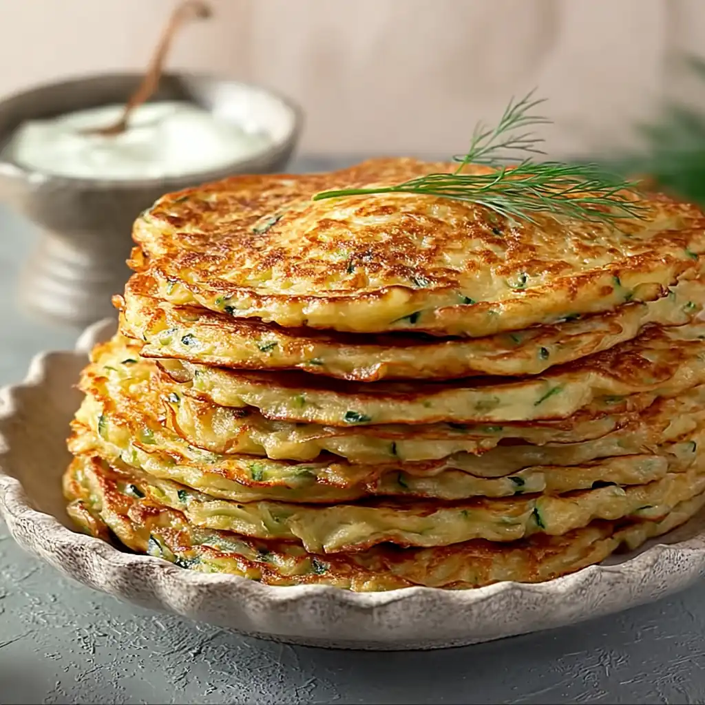 Млинці з картоплею і кабачком — ситні, ніжні та рум’яні