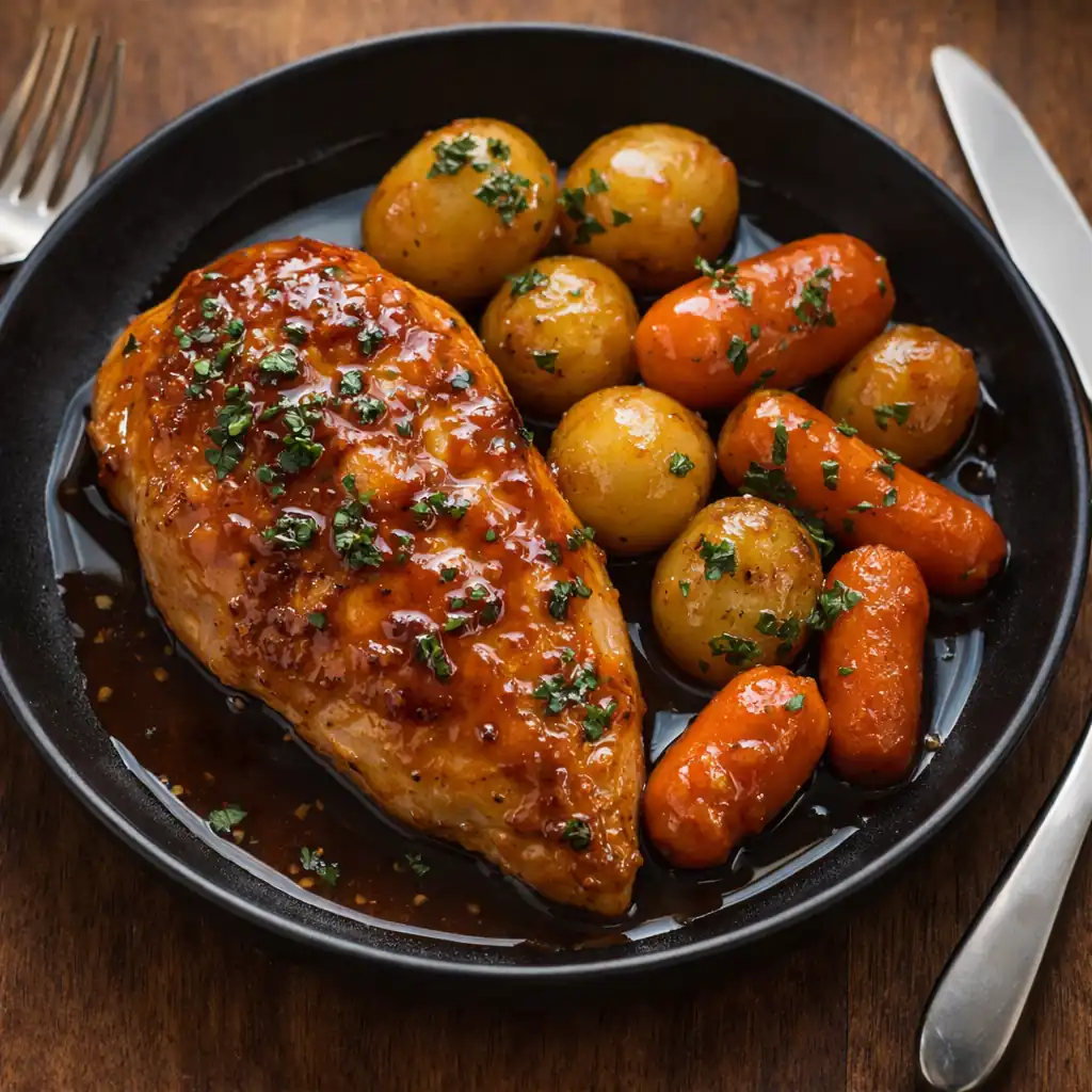 Куряча грудка в медово-соєвому соусі 