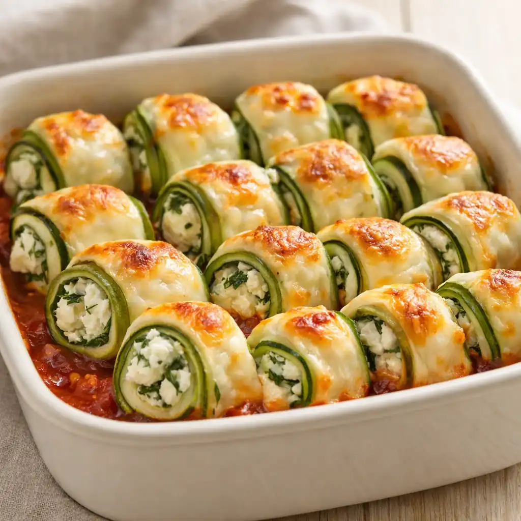 Рулетики з кабачків з фетою — ніжні, соковиті та ароматні