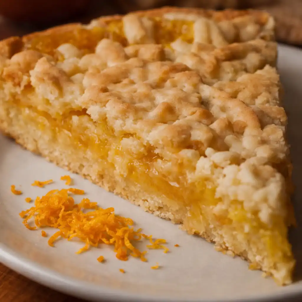 Апельсиново-яблучний пісочний пиріг — ароматна домашня випічка