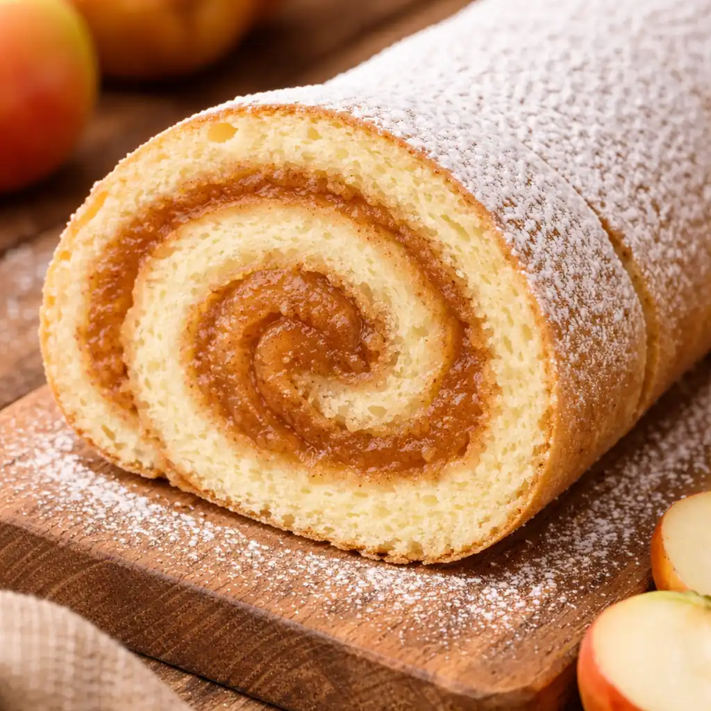 Яблучний рулет до чаю за 30 хвилин