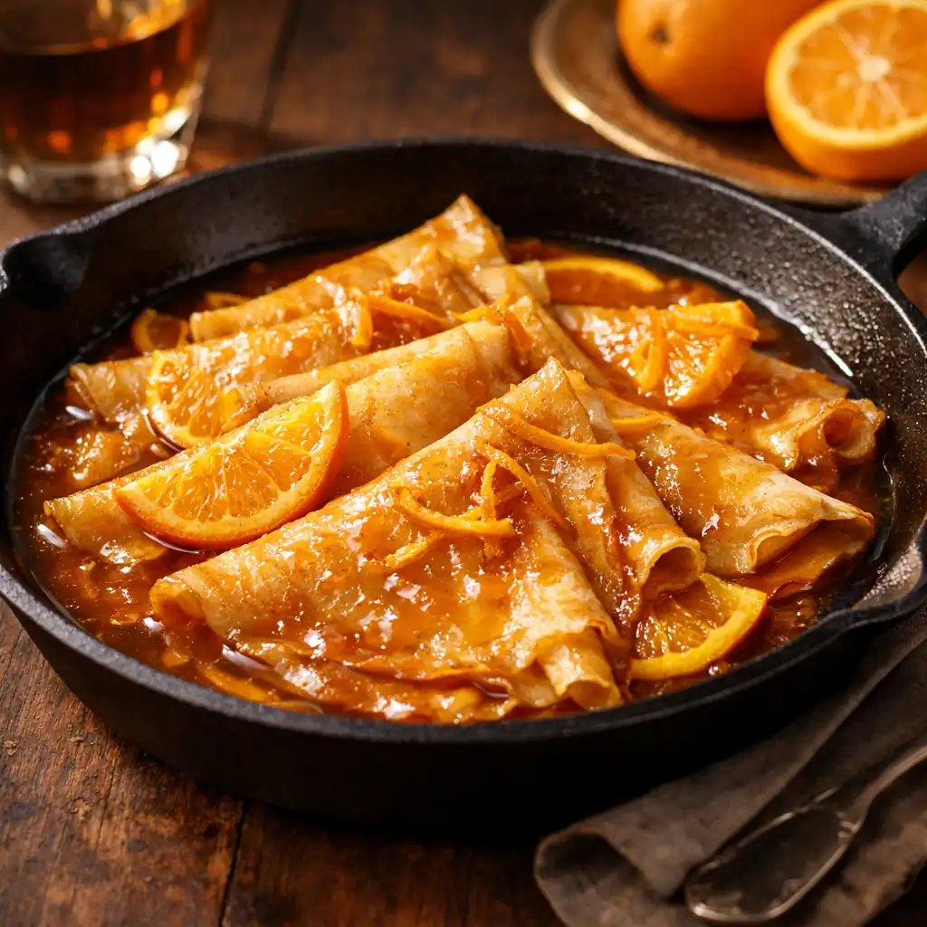 Французькі млинці Креп Сюзет (Crêpes Suzette)