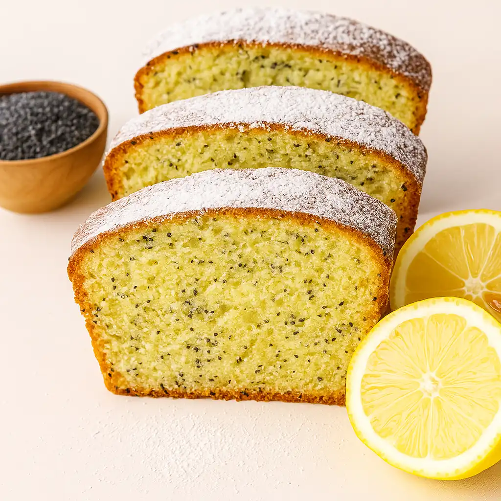 Лимонний кекс з маком