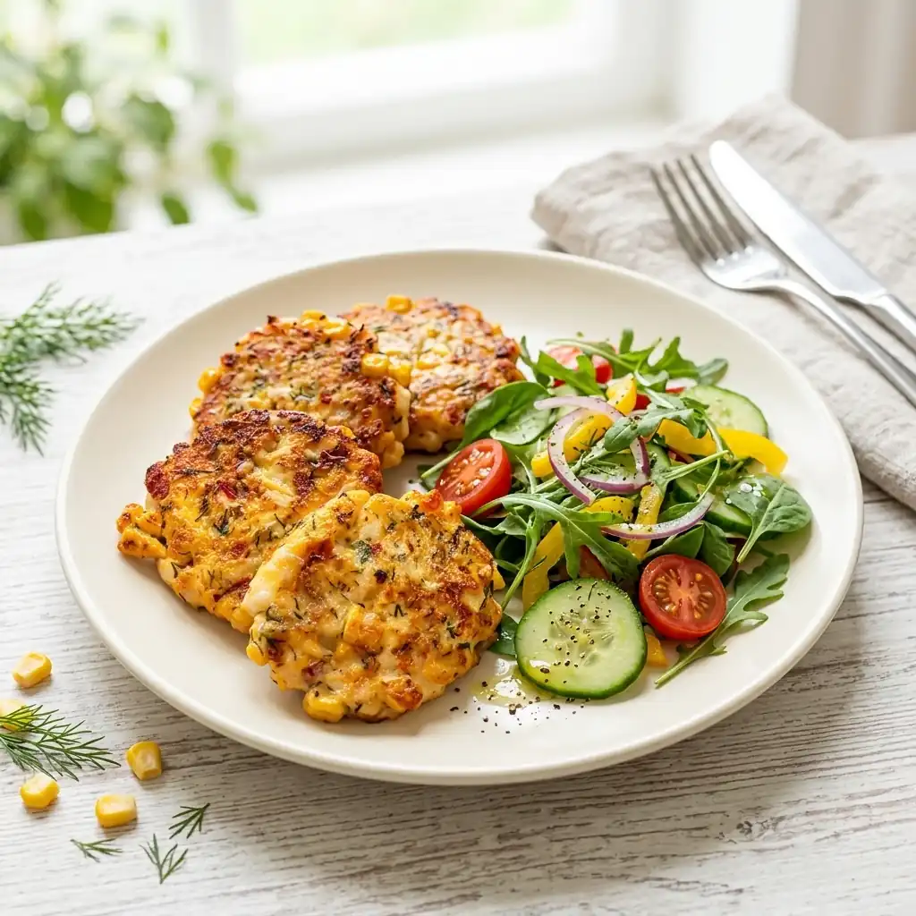 Рублені курячі котлети з кукурудзою і сиром — неймовірно соковиті всередині