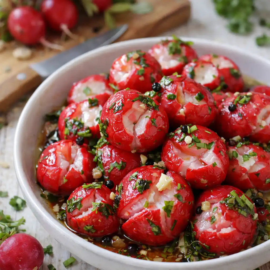 Бита редиска — проста закуска, яка підкорює з першого шматка