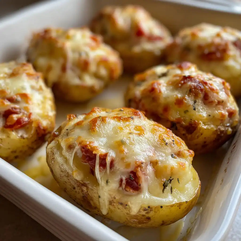 Картопля фарширована куркою і сиром — соковита начинка і рум’яна скоринка