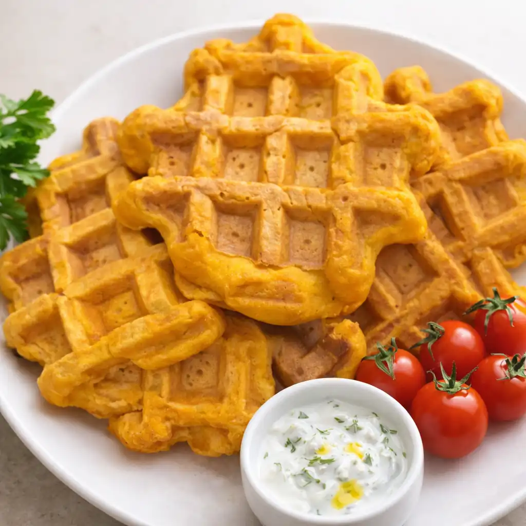 Вафлі з червоної чечевиці (корисні, без глютену)