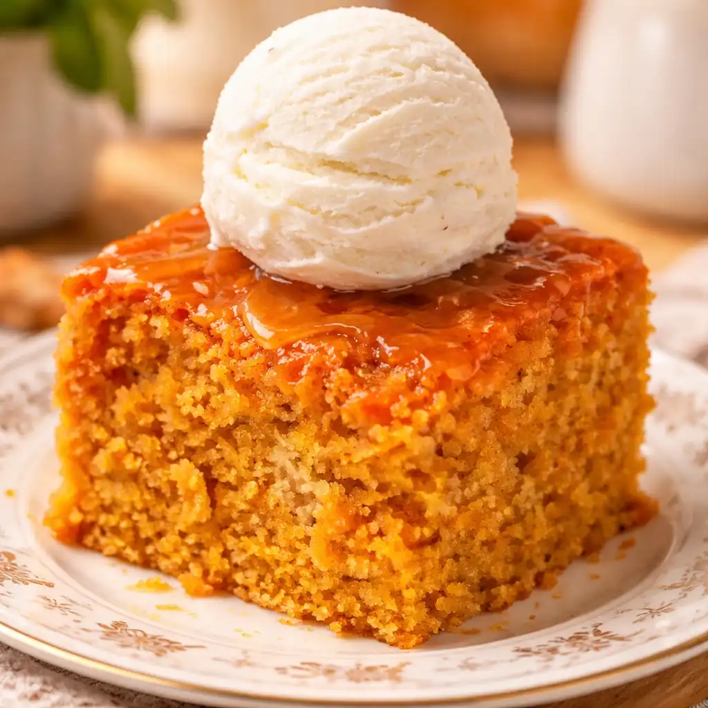 Карамельно-морквяний кекс з пропиткою