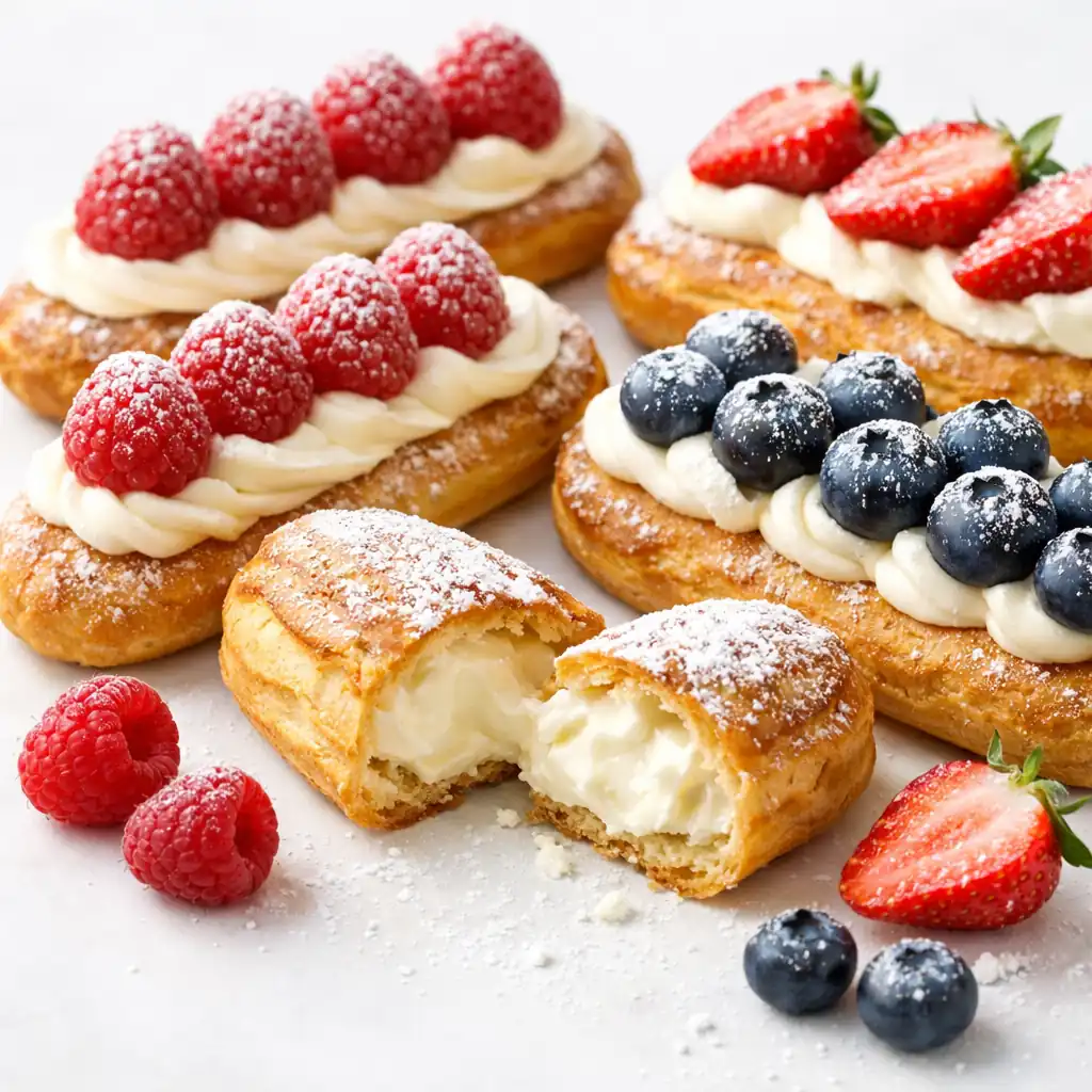 Еклери з заварним кремом — класичний домашній рецепт