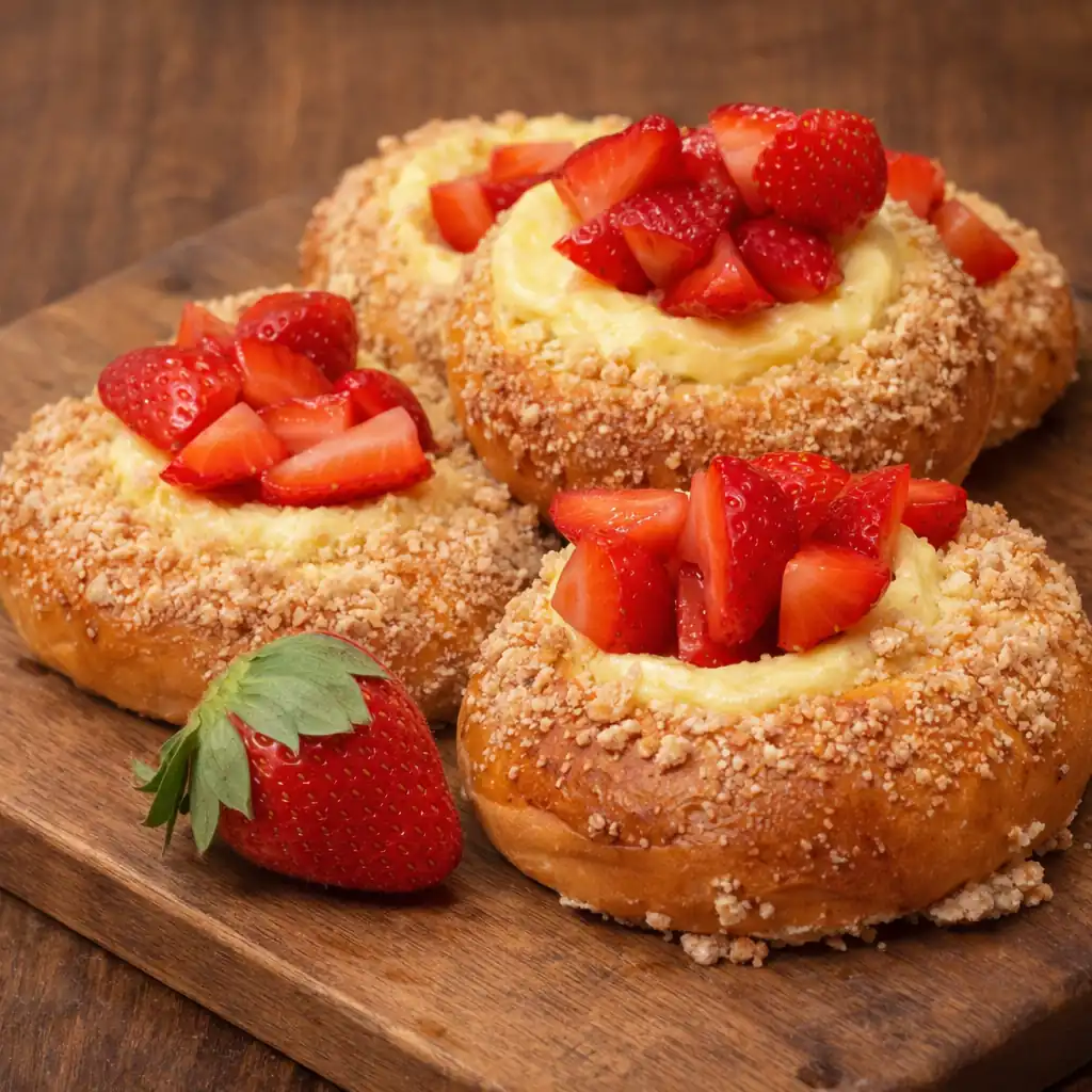 Ватрушки з сиром і штрейзелем