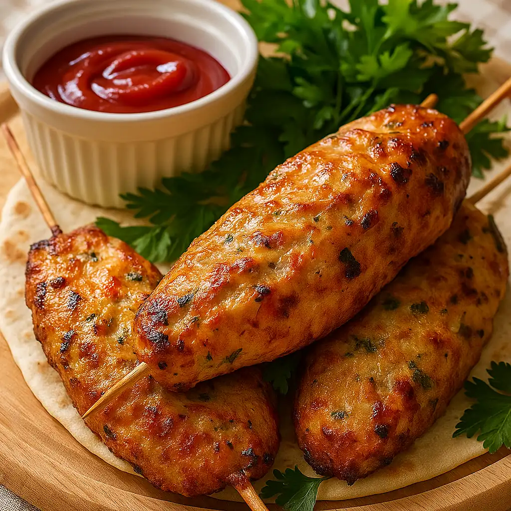 Домашній курячий люля-кебаб у духовці