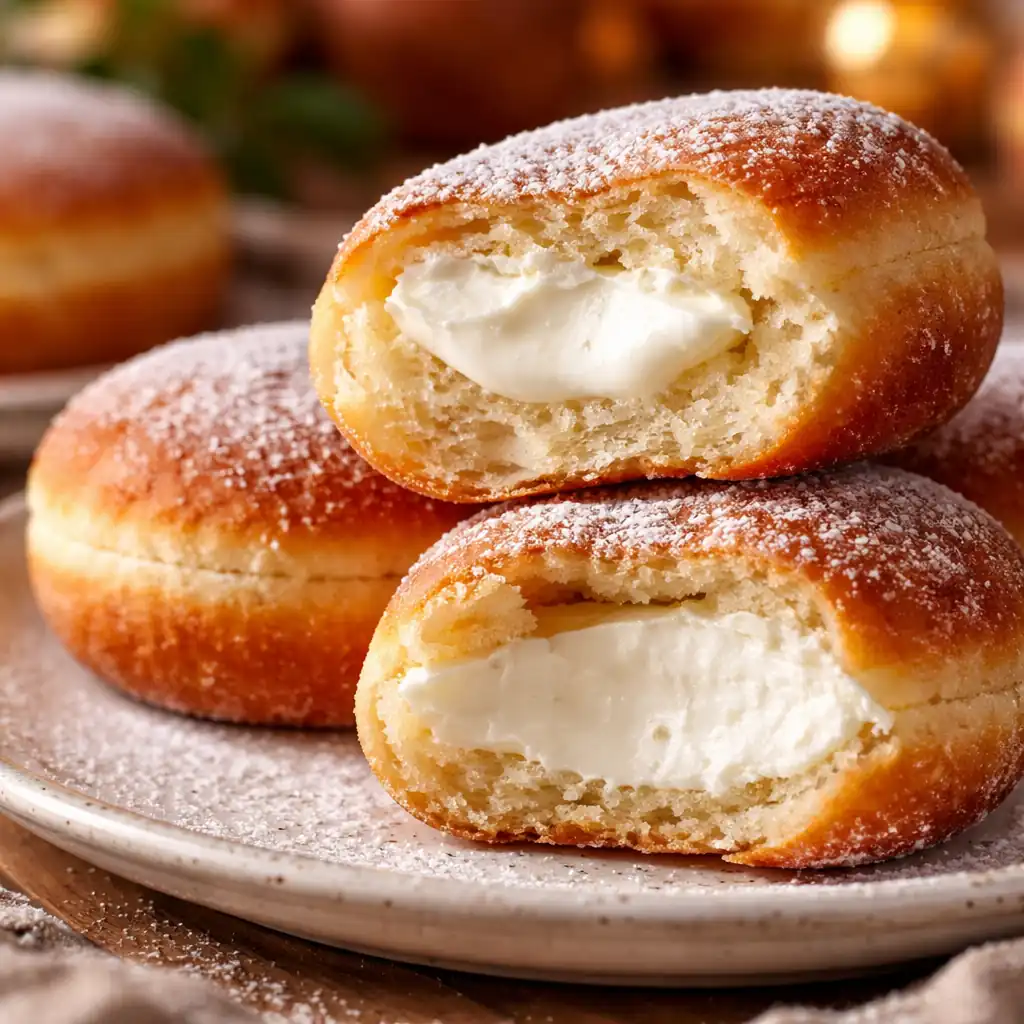Італійські пончики Bomboloni з кремом 