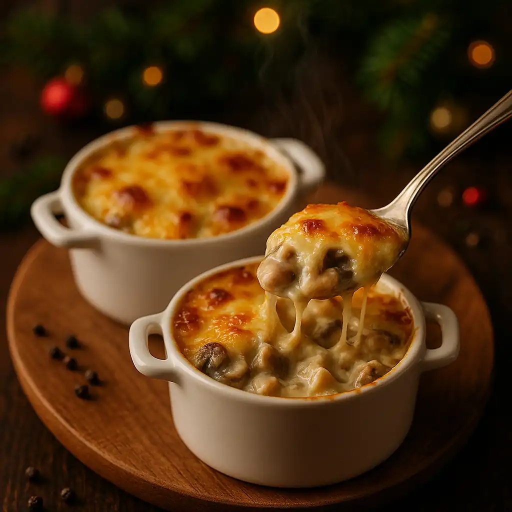 Жульєн із куркою та грибами