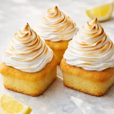 Лимонні капкейки з меренгою