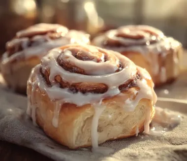 Сінабони — ніжні булочки з корицею та кремом як у Cinnabon