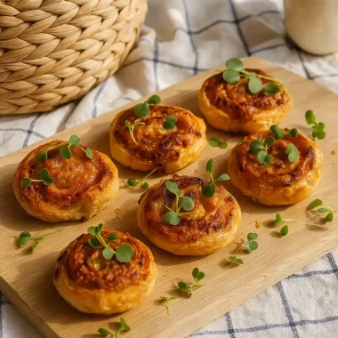 Слойки з шинкою та сиром