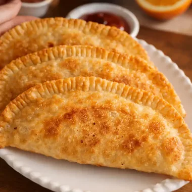 Чебуреки з м’ясом і сиром — хрусткі та соковиті