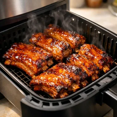 Свинячі ребра в аерогрилі (мультипечі) — соковиті та з хрусткою скоринкою