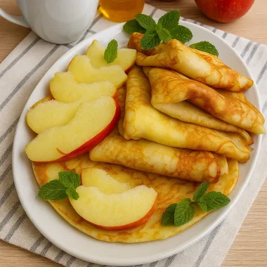 Млинці з яблуком