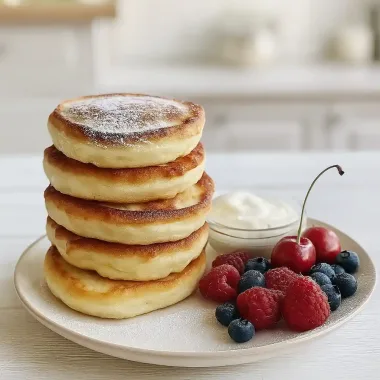 Оладки — пухкі, ніжні та дуже смачні, простий рецепт