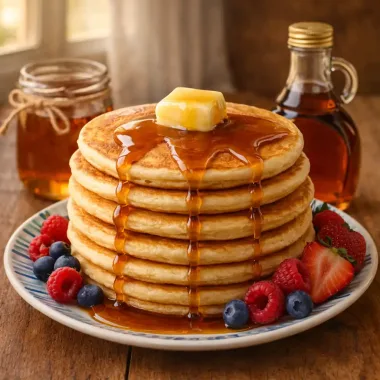 Панкейки — пухкі та ніжні, простий рецепт як у Jamie Oliver