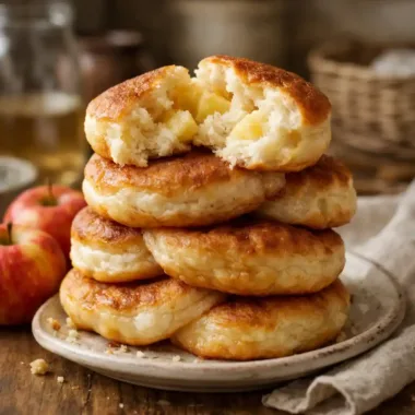 Яблучні дріжджові оладки