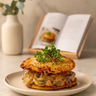 Драники з грибами та вершками