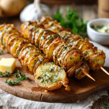 Картопля в аерогрилі на шпажках з часниковим маслом — простий рецепт, який підкорює з першого разу