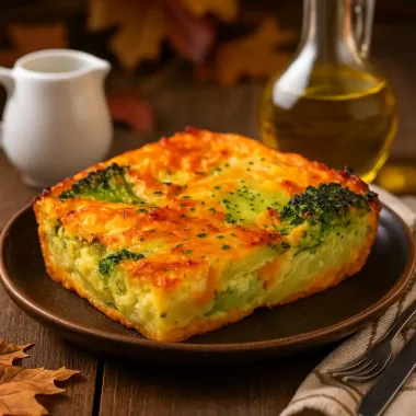 Овочева запіканка з броколі та цвітної капусти з сиром