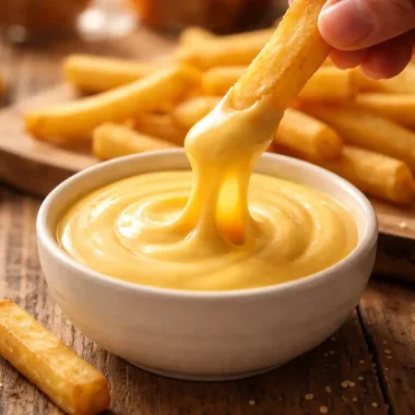 Сирний соус до картоплі фрі — вершковий і тягучий