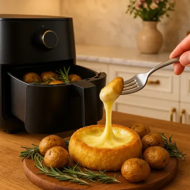 Запечена картопля з розмарином і сиром Брі