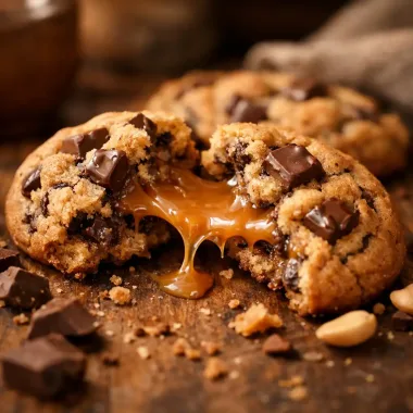 Печиво Snickers з карамеллю, арахісом та шоколадом 