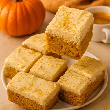 Гарбузовий кекс із кавовим крем-чізом та молочною пропиткою