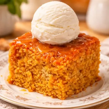 Карамельно-морквяний кекс з пропиткою