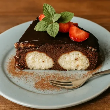 Пиріг з сирно-кокосовими кульками