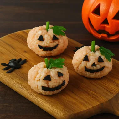 Рисові гарбузики на Хелловін