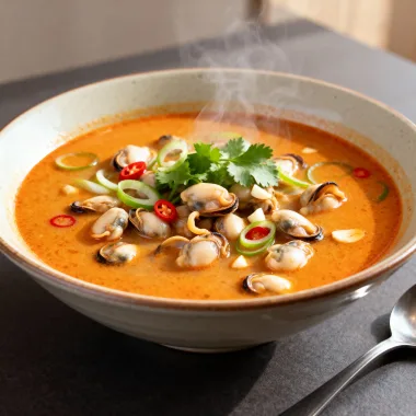 Мідії в соусі Том Ям — ніжні, ароматні та дуже швидкі