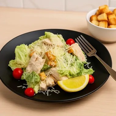 Салат «Цезар» із копченою куркою