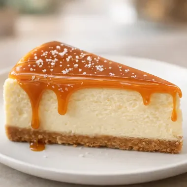 Чизкейк із солоною карамеллю — ідеально кремова текстура