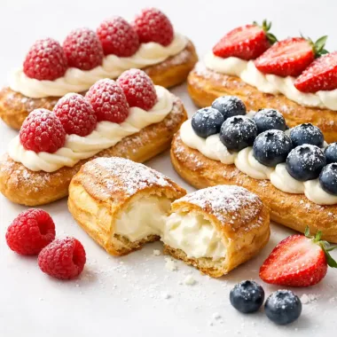 Еклери з заварним кремом — класичний домашній рецепт