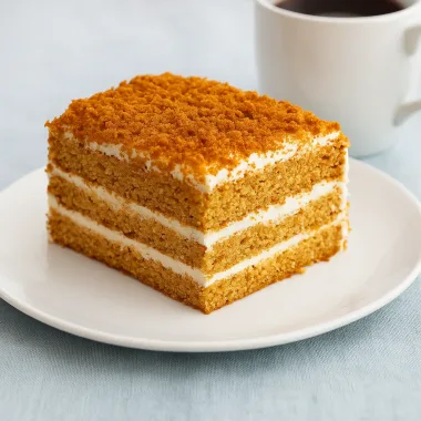 Медовий торт (без розкатки)