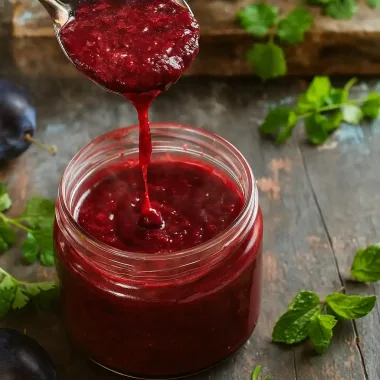 Сливовий соус з зеленню та часником