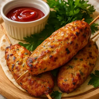 Домашній курячий люля-кебаб у духовці