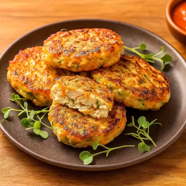 Курячі котлети-оладки з цукіні та морквою