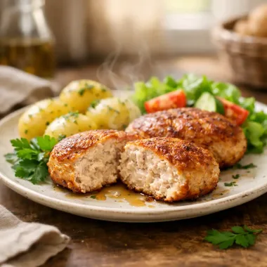 Курячі котлети в духовці — соковиті та м’які